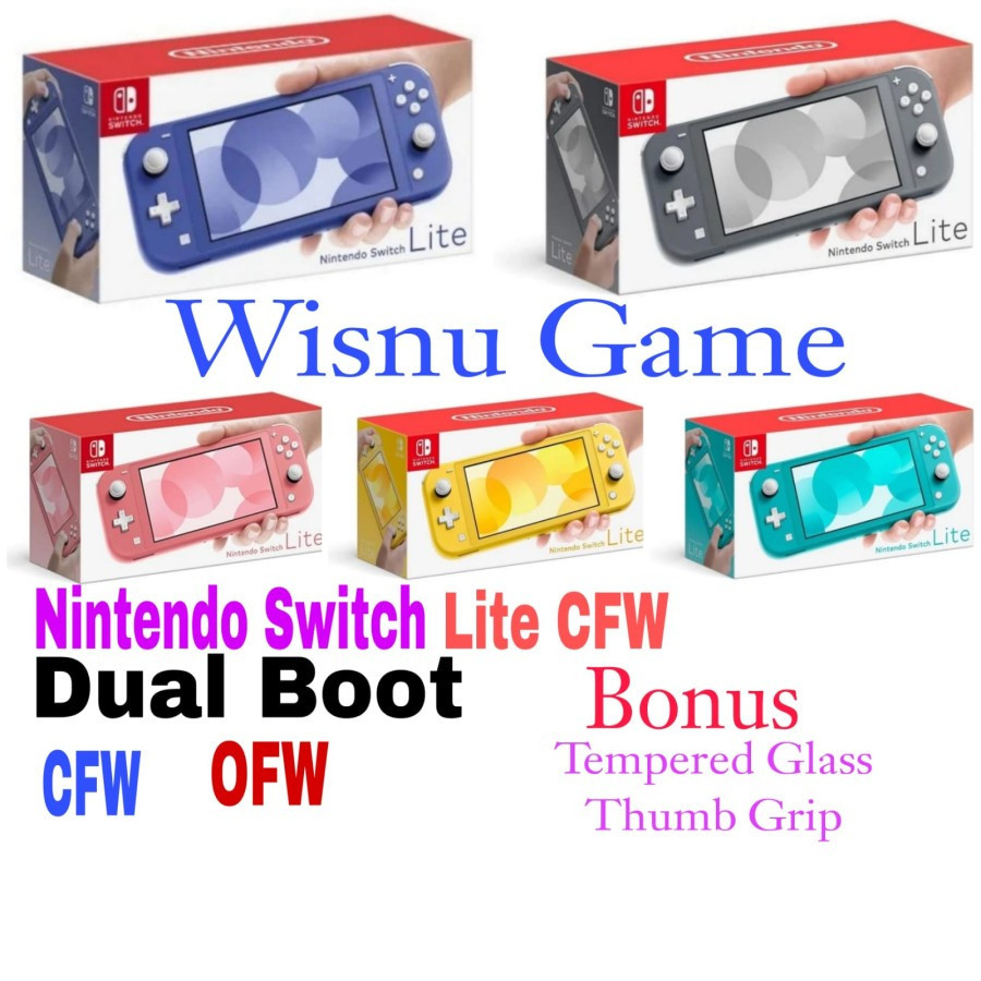 Nintendo Switch Lite CFW Mem 128gb 256gb 512gb isi Game Full