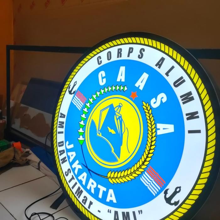 Neon Box Bulat 80Cm 1Sisi Terlaris