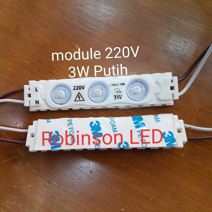 Led Module Putih/6500K 3W 3 Watt 220V Modul Led / Lampu Neon Box Led