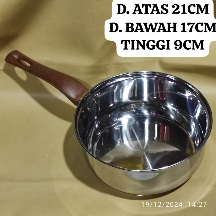 Potongan Harga Sauce Pan 20Cm Stainless Steel Oxone Ox911 Panci Wajan Penggorengan Panci Susu