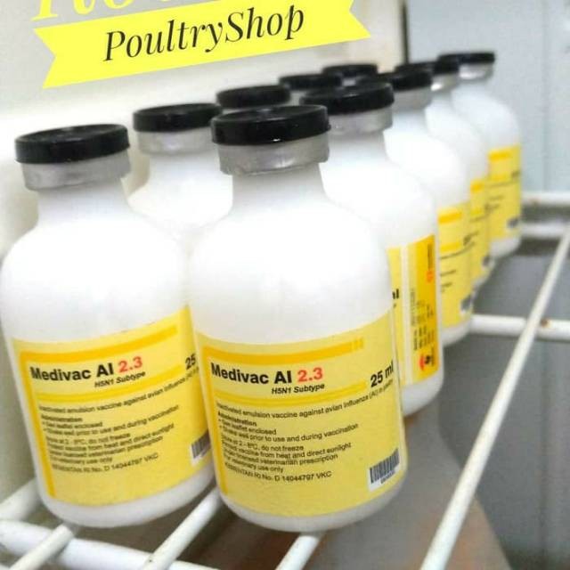 Vaksin Flu Burung MEDIVAC AI 2.3 isi 25ml