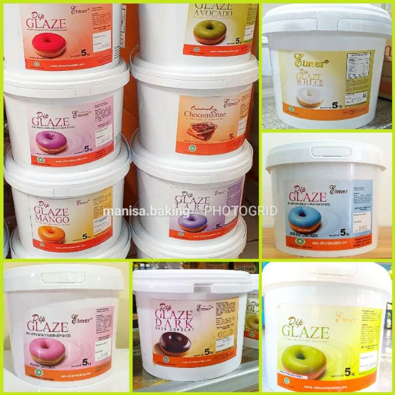 

ELMER DIP GLAZE 5 KG ANEKA RASA TOPPING DONAT LUMER TERMURAH DIP GLAZE ELMER HARGA GROSIR