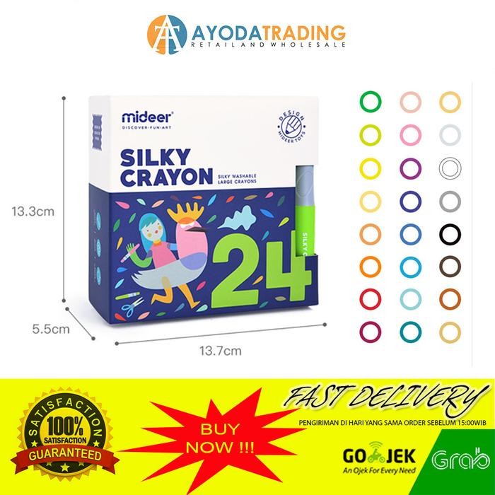 

Art - Mideer Silky Washable Crayon Hadiah Kado