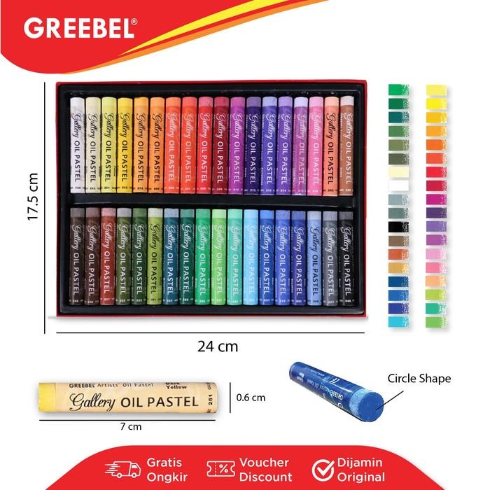

Art - Greebel Crayon Krayon Artist Oil Pastel (Aop 36 Warna) / Krayon Oil Pastel / Crayon Sekolah