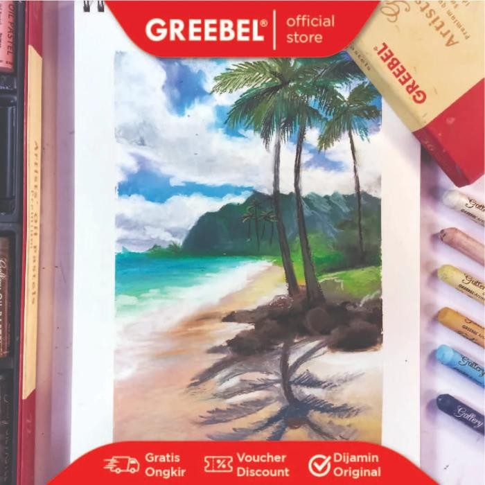 

Art - Greebel Artist Oil Pastel Crayon 72C / Crayon Greebel 72 Warna