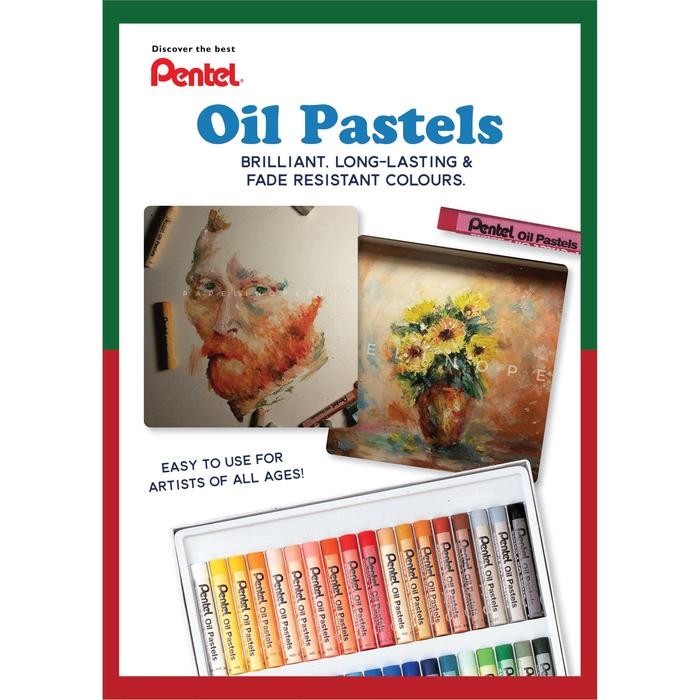 

Art - Pentel Oil Pastel Large Stick Ght-16