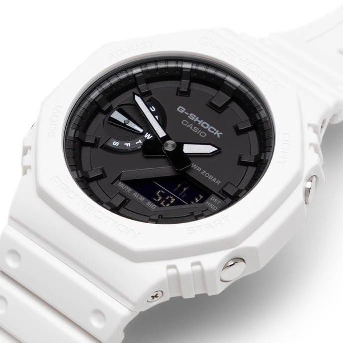 Casio G-Shock Ga2100 Carbon Core White Black Ga-2100-7A Ga-2100-7Adr