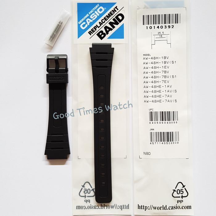 Strap Casio Aw-48H Aw-48He Aw 48H Aw 48He Aw 48 Casio Original