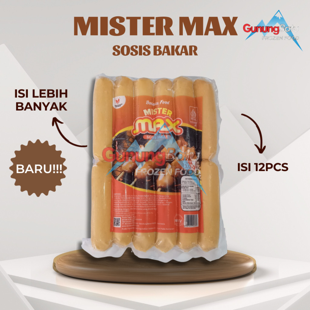 

Mister Max Sosis Sapi Isi 10+2 500 Gram Berkualitas Tinggi