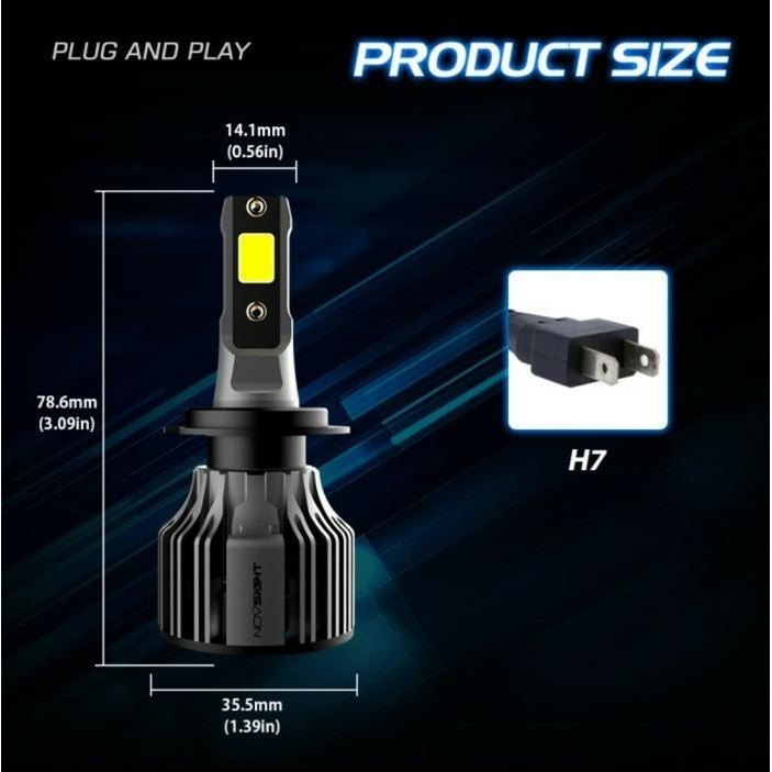 PREMIUM Lampu LED H7 Ninja 250r ninja 250 fi z250 fi R25 lampu bohlam
