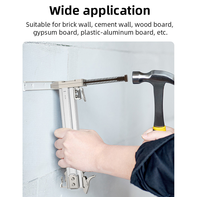 Nail Gun Cordless Semi Automatic ST18 Nail Gun Manual Nail Gun for Woodworking Wire Slot Straight Na