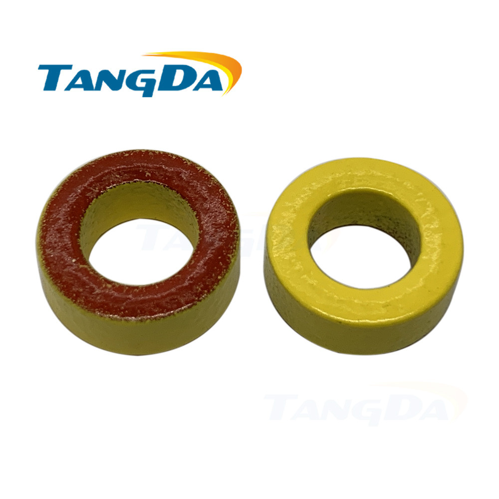 Tangda T50 -8 Iron Power Cores inductor T50-8 12.7*7.7*4.8mm AL=17.5nH/N2 uo=35 yellow/red coated fe