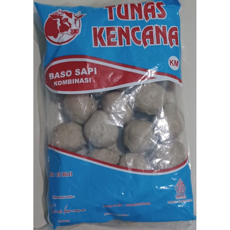 

Baso Tunas kencana baso sapi kombinasi isi 25