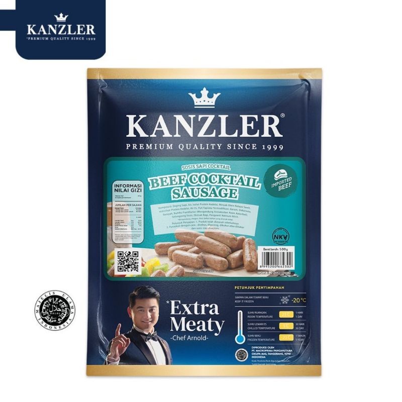 

Kanzler Sosis Beef Cocktail 500 Gr