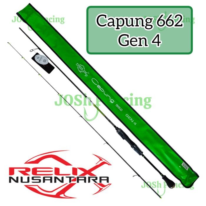 Joran capung 662 Gen 4 1-5lb Relix nusantara 198cm spinning