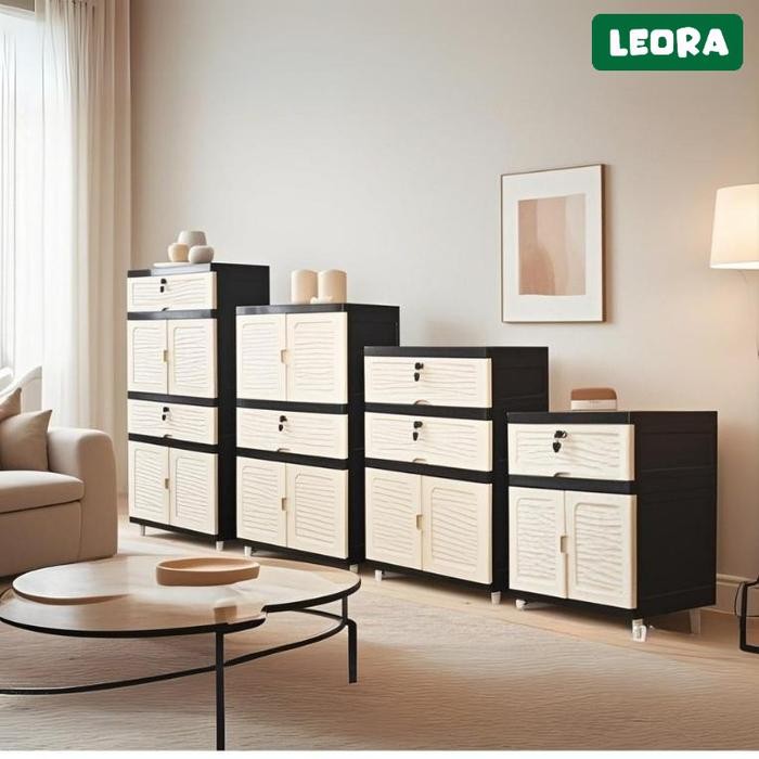 Leora Naraci 1R1L Lemari Laci Lemari Pakaian Lemari Susun Lemari Plastik Laci Plastik Dengan Kunci