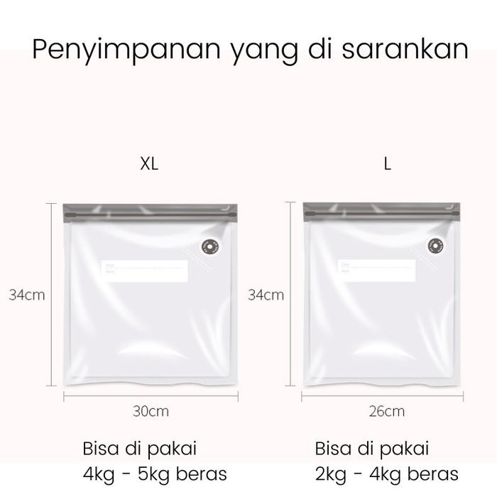 Yhome Plastik Vacuum Bag Makanan Manual / Plastik Vacuum Emboss Berkualitas Dengan Pompa Manual Y213