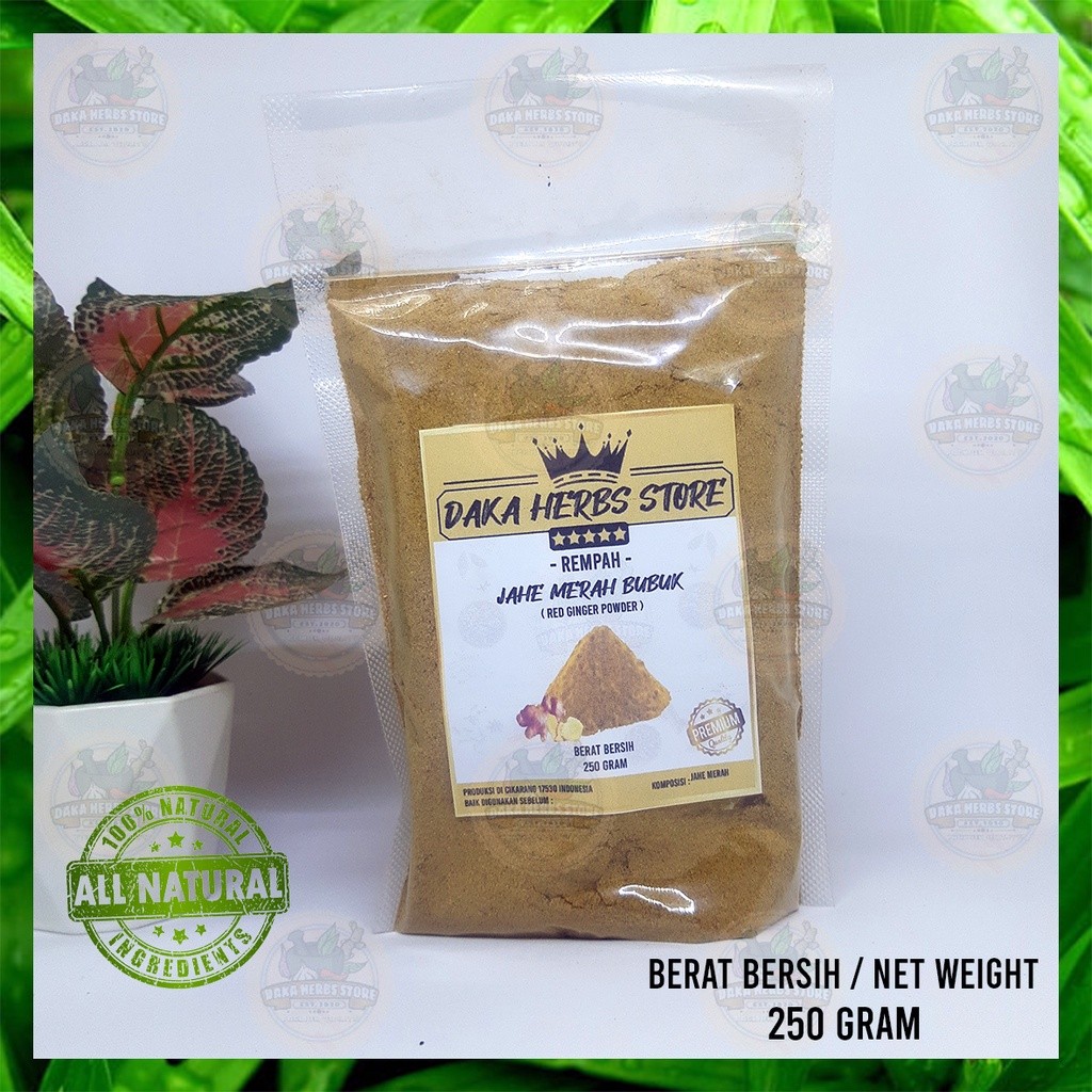 

Jahe Merah Bubuk Murni Tanpa Campuran 250 Gram