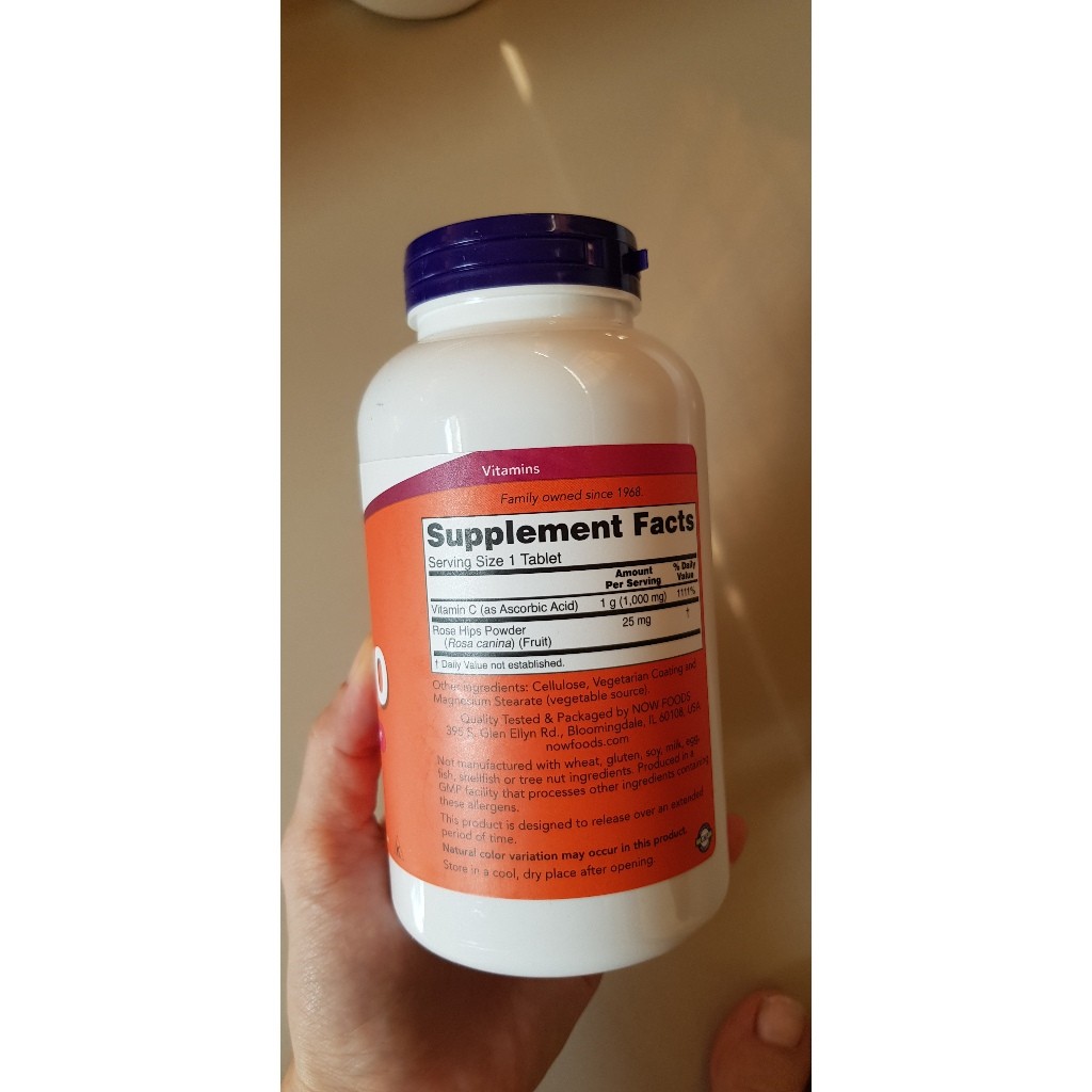 NOW Foods C- C-1 mg 250 Tablets NOW Vitamin C - 250 Tablets C1 1mg