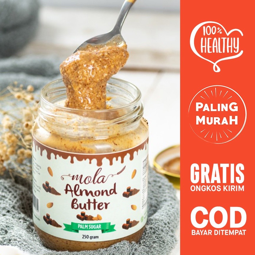 

Mola Almond Butter / Selai Almond / Selai Kacang Almond 100% Natural