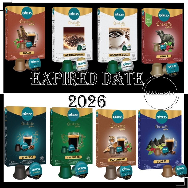 

EXCELSO CAPSULE UNAKAFFE Kopi Kapsul Ventura All Variant 12 pods
