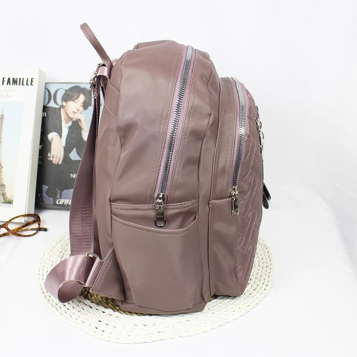 LUNA AURA Tas Ransel Wanita Luna Aura Cocoly Bordir Love 3 ruang Tas Sekolah Tas Kuliah Tas