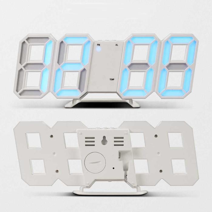 Terlaris Jam Meja Alarm Weker Unik Modern Dinding Led Digital Clock