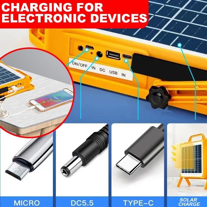 Terbaik Lampu Tenaga Surya 300W Sumber Daya Listrik Tenaga Surya Panel Surya Profesional Untuk