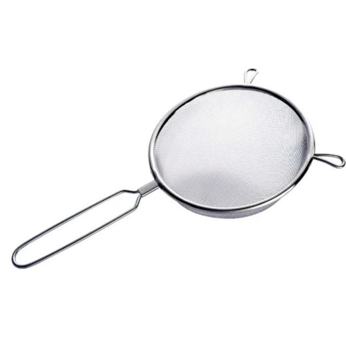Saringan minyak stainless halus 20cm SUPER TEBAL