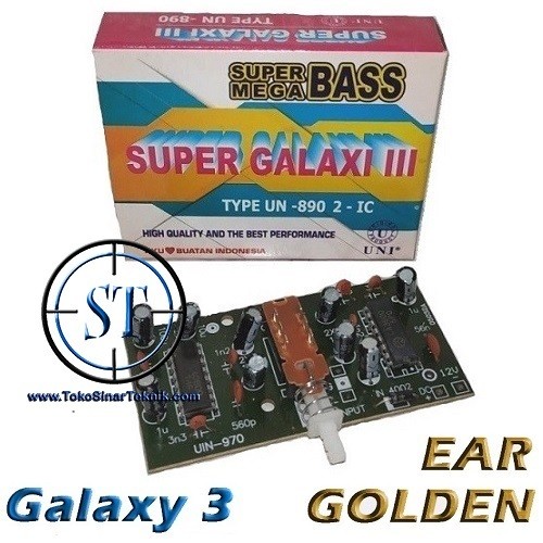 [YE] Kit Galaxy III ( Penambah Bass Treble / IC LA 3600 ) Active Loideness Bass Kit Modul Speaker