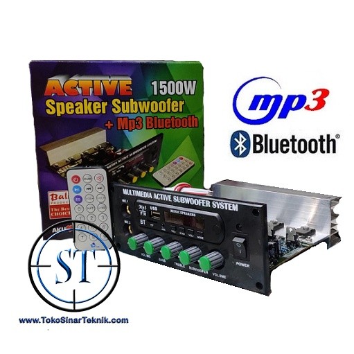 [YE] Kit Amplifier Speaker Active Aktip 1500W PMPO Stereo Multimedia Subwoofer System + MP3