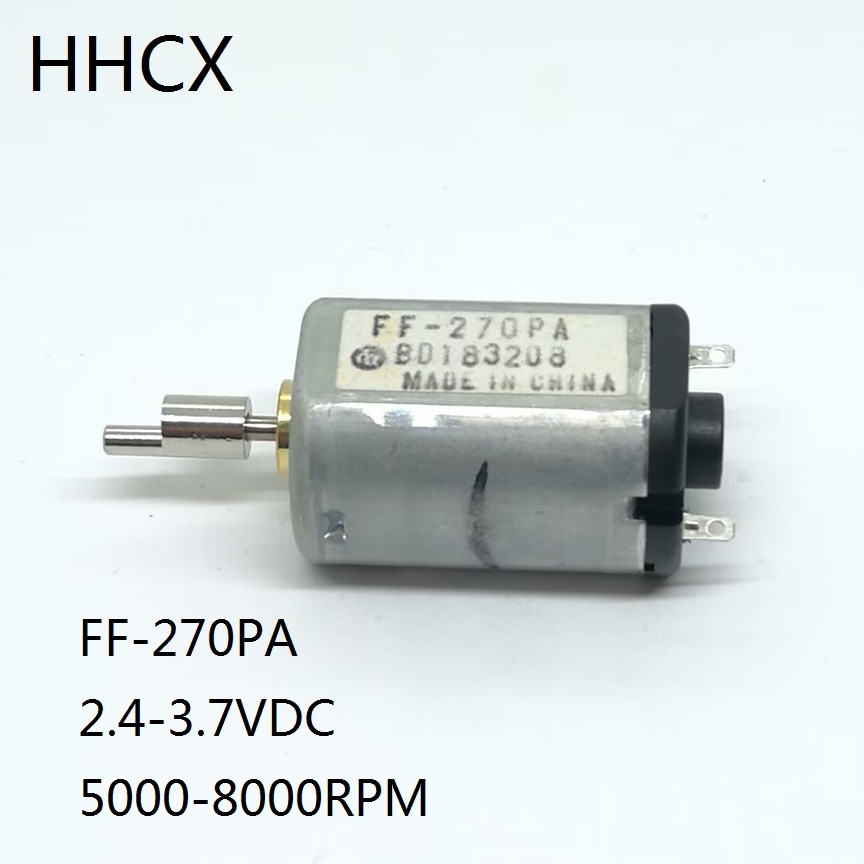 1 Buah Motor DC FF-270 dengan Lengan Ayun 270 2.4-3.7VDC 8000RPM untuk Sikat Gigi Listrik/Gunting Ra