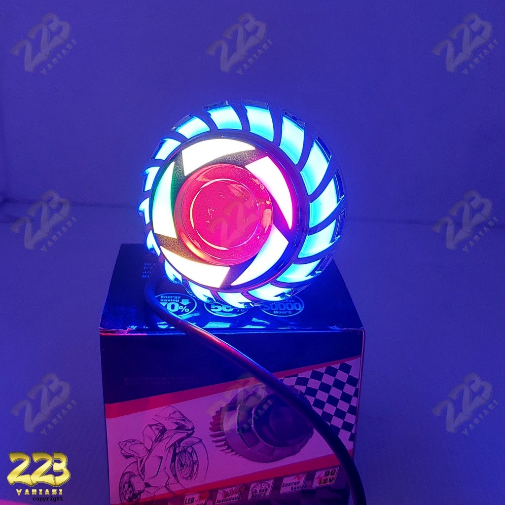 Ready Stock Lampu Led Projie Motor Double Ae+De/Lampu Depan Led Projie Mini /Lampu Utama Projie