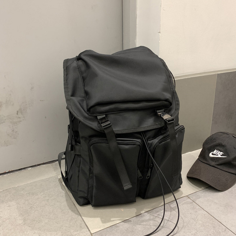 Ransel Kasual Gesper Pengait Tali Baru Ransel Pria Wanita Tas Sekolah Perguruan Tinggi Ransel Notebo