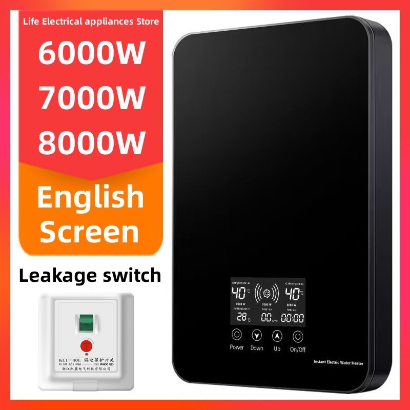 Versi Bahasa Inggris Pemanas Instan Pemanas Air Listrik Pancuran Apartemen Air Panas Peralatan Mandi
