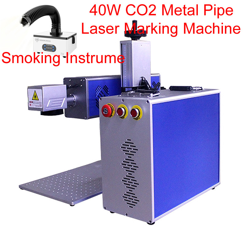 Mesin Penanda Laser Serat CO2 40W Mesin Pemotong Pengukir Kertas Kulit Akrilik Kayu Non-logam dengan