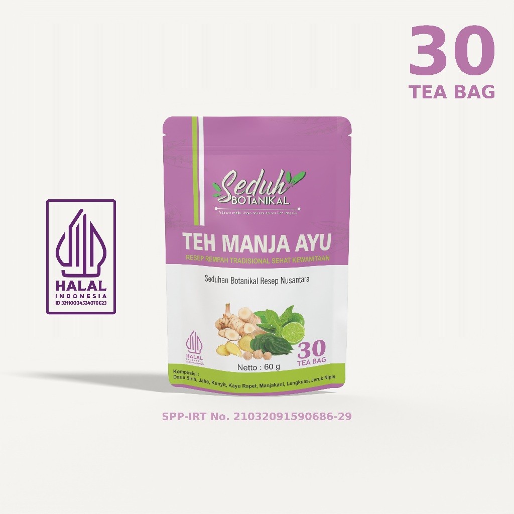 

SEDUH BOTANIKAL Teh Manja Ayu Resep Teh Rempah JSR Sehat Kewanitaan 30 Tea Bag [PREMIUM]