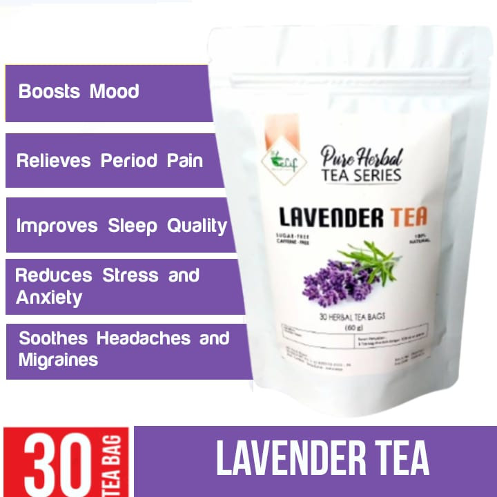 

ELIF TEA AND TISANE Lavender Tea : Teh Bunga Lavender Kering ( 30 Tea Bag ) [PREMIUM]