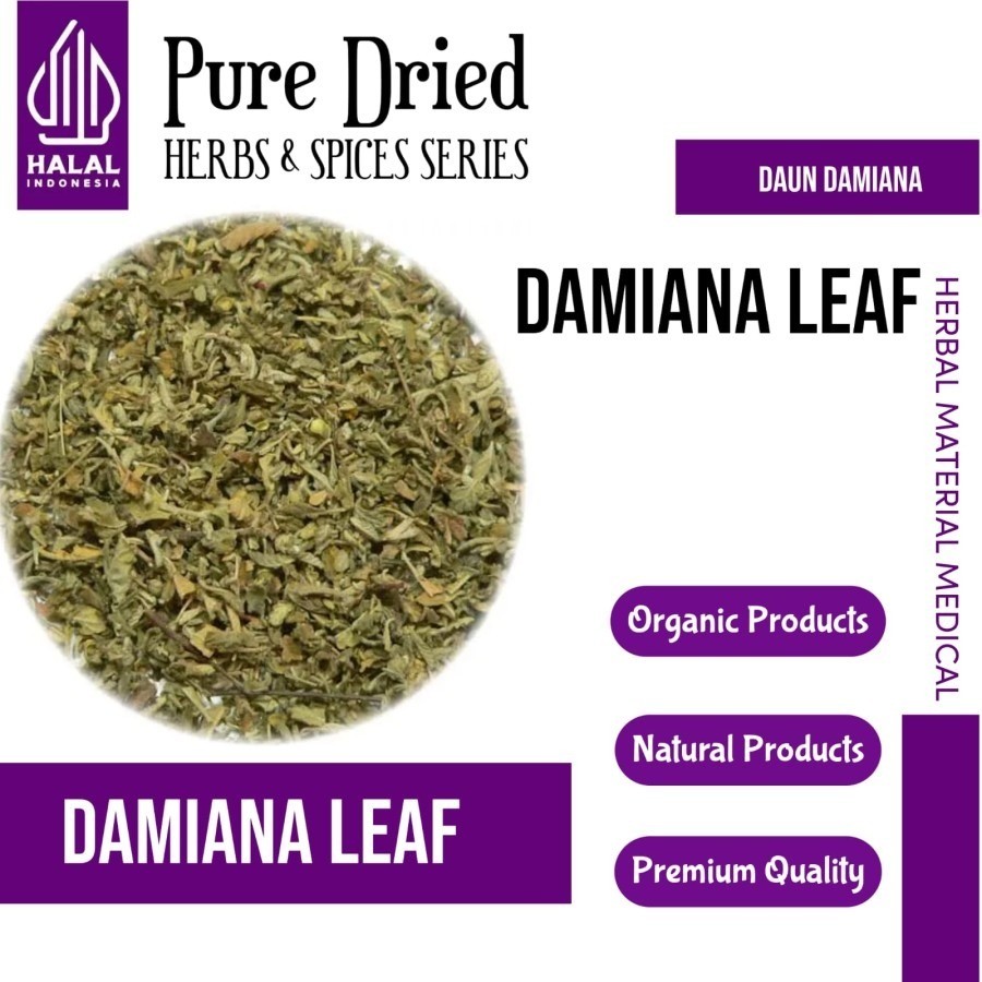 

ELIF TEA Bulk Pack ried Damiana Leaves Damiana leaf Daun Damiana Kering [PREMIUM]