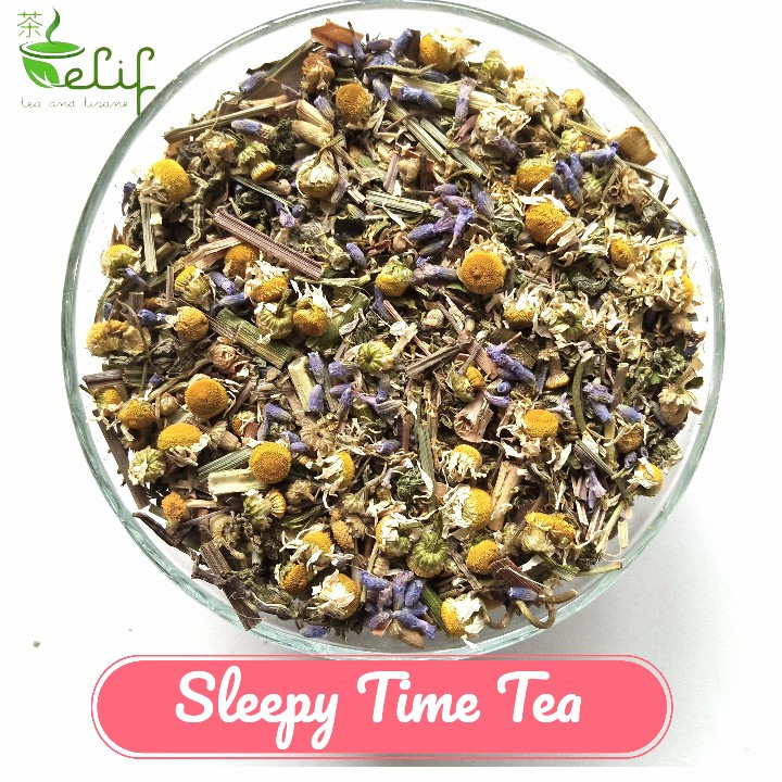

ELIF TEA Big Pack Sleepy Time Tea : Chamomile, Lavender, Lemongrass and Spearmint Leaf [PREMIUM]