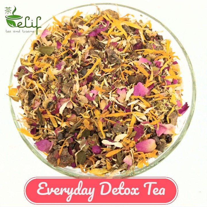 

ELIF TEA Bulk Pack Everyday Detox Tea : Lotus, Hawthorn, Lemon, Calendula, Cassia Seeds [PREMIUM]