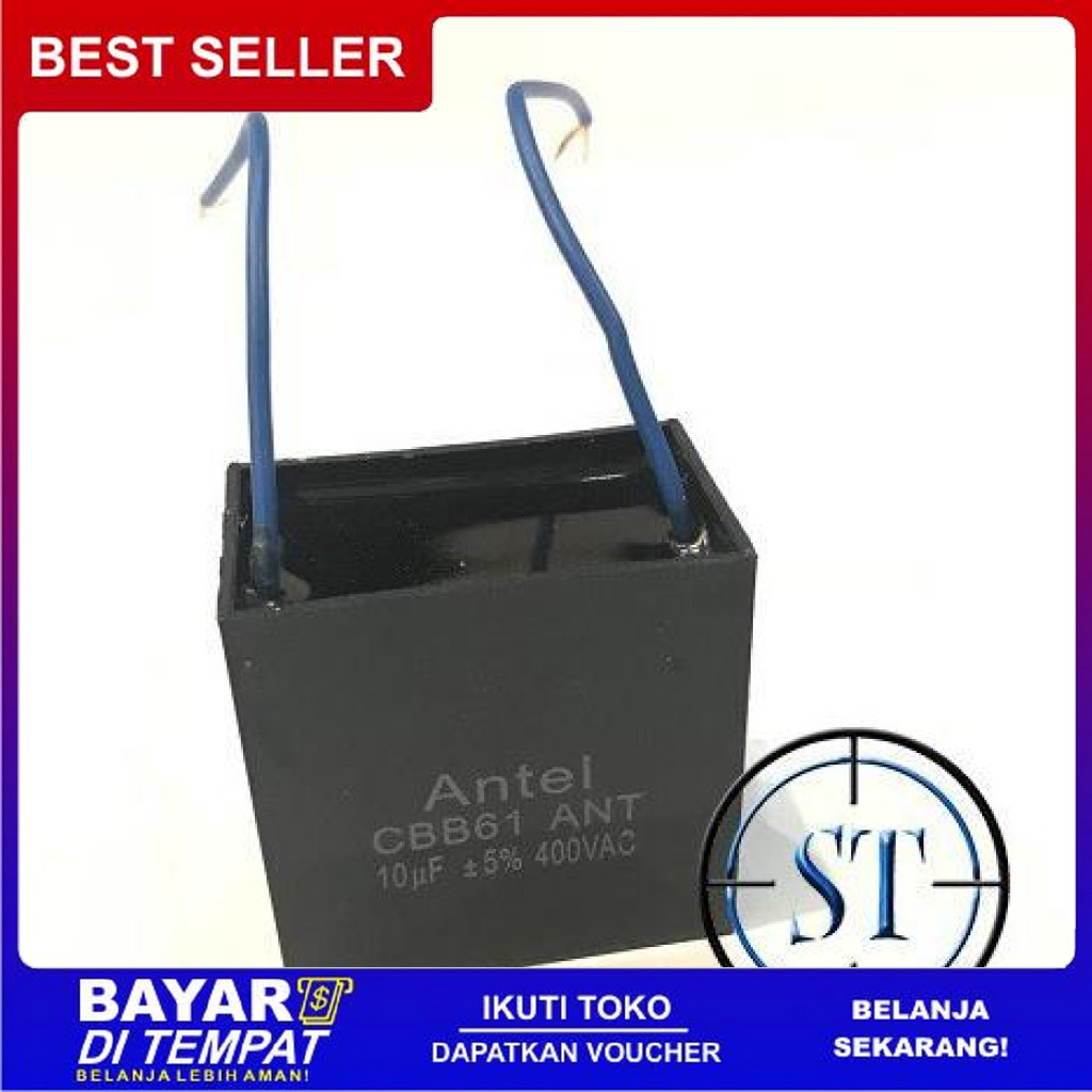 FREE ONGKIR CAPACITOR 10/400V AC KOTAK KAPASITOR KIPAS ANGIN 10UF 400VAC - SINAR DOENIA BISA COD