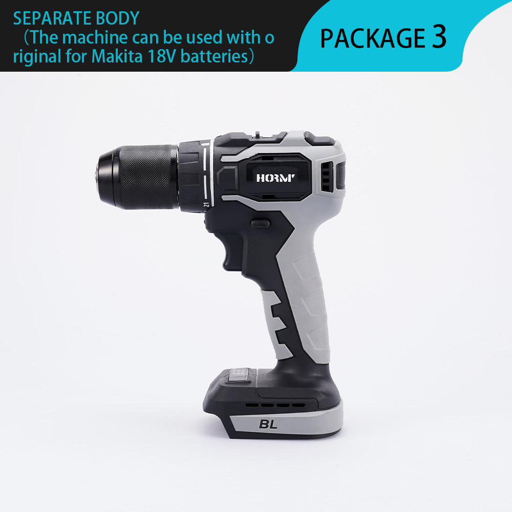 18V Kunci Obeng Elektrik Tanpa Kabel Tanpa Sikat 13Mm Alat Listrik Bor Listrik Dapat Diisi Ulang unt