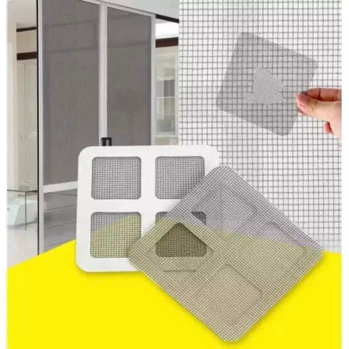 PREMIUM Tempelan Jaring Kawat Nyamuk Saringan Pembuangan Air Stiker Penambal Lubang Nyamuk Tempelan