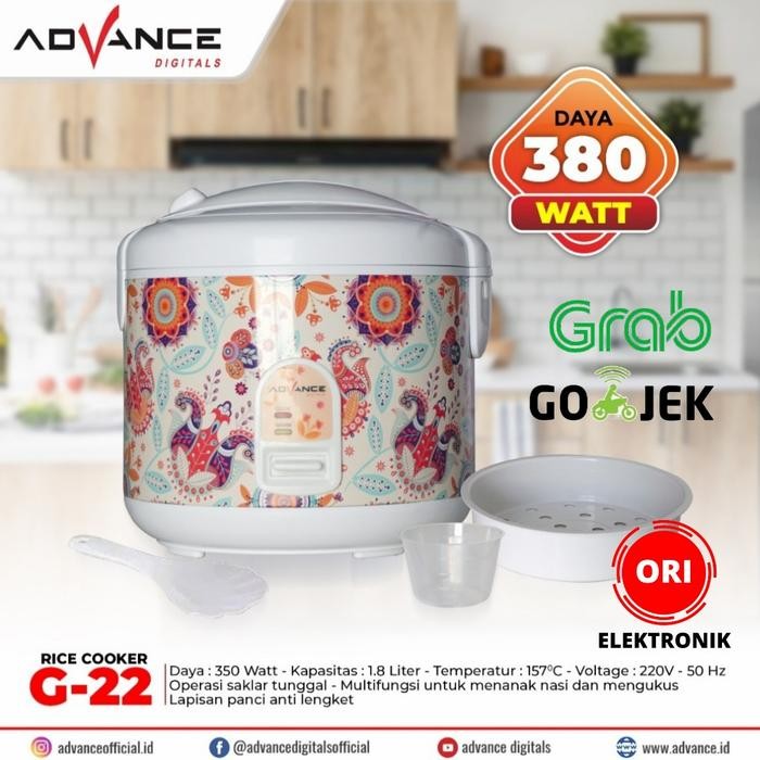 ADVANCE RICE COOKER 1.8 LITER MOTIF BATIK G-22