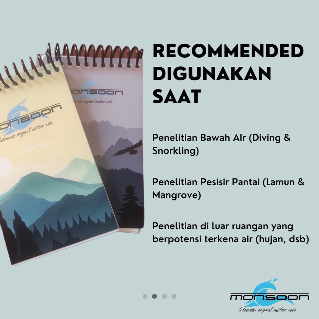 

Buku Pouch Anti Air Kertas Newtop Monsoon Indonesia Outdoor Note