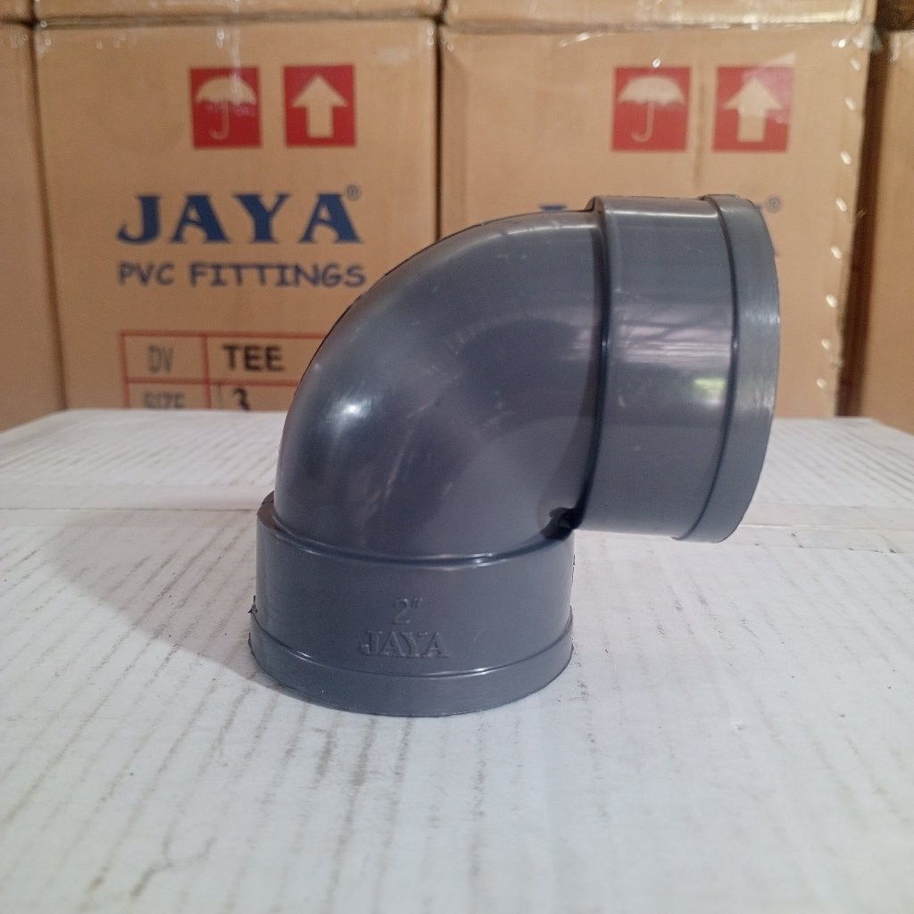 JAYA SAMBUNGAN PIPA PVC ELBOW DV 2 INCI