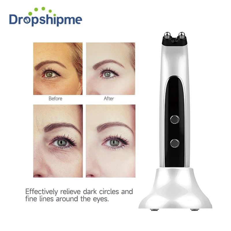 2025 New Eye Massager Ems Beauty Device Wrinkle Skin Tighten Rf Hot Compress Eye Massager Remove