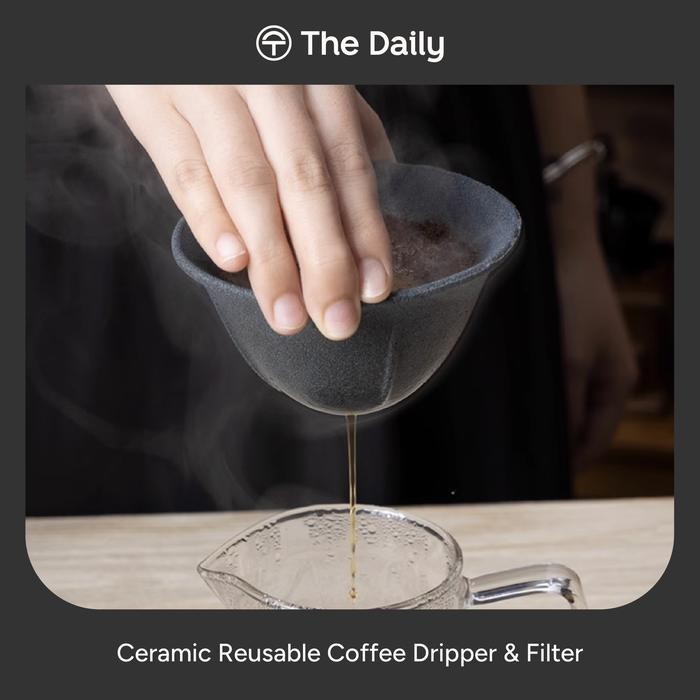 

Terlaris Ceramic Reusable Coffee Dripper And Filter - Filter Kopi Keramik Washable Reusable Alat