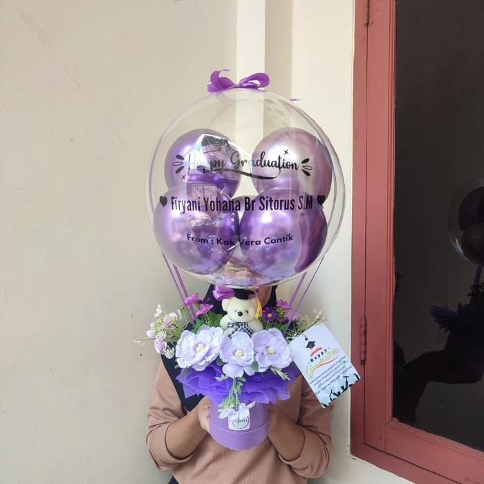 Buket Balon Bunga Buket Balon Small Boneka Mini